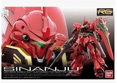 

BANDAI RG 22 MSN-06S Sinanju Gundam 1/144 assembly model kit toy for Christmas gifts