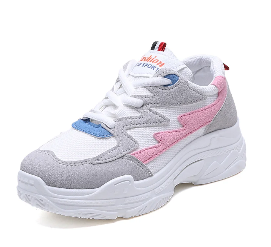 

Hot Sale Women Shoes Fashion Platform Sneakers Breathable Mesh Flat Shoes Woman Casual Shoes Women Sneaker