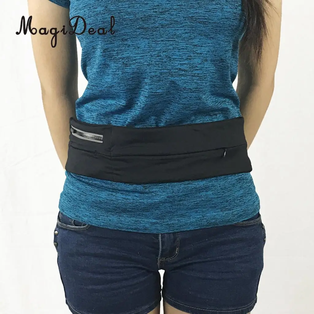 Elastic Gym Workouts Belt Pouch Fitness Fanny Pack for Mobile Phone