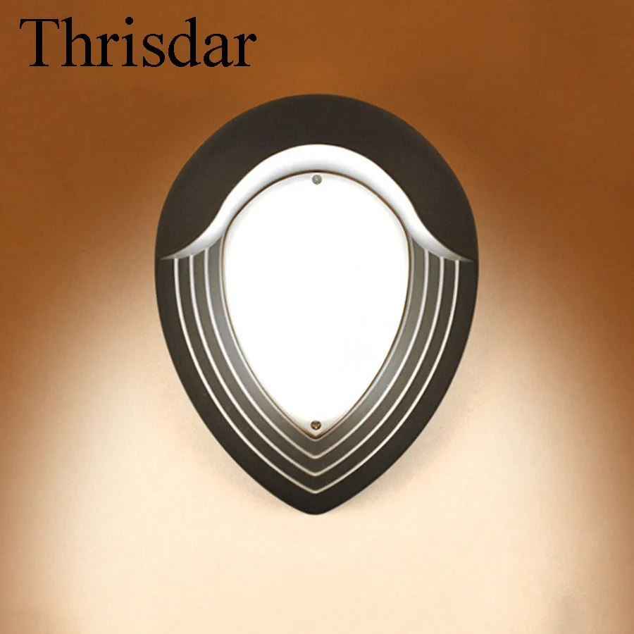 

Thrisdar 6W Waterproof Wall Light Outdoor Garden Corridor Porch Light Balcony Courtyard Patio Fence Villa Led Wall light Fixture