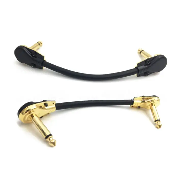 HOT Guitar Patch Cables Right Angle,30cm 1/4 Instrument Cables for