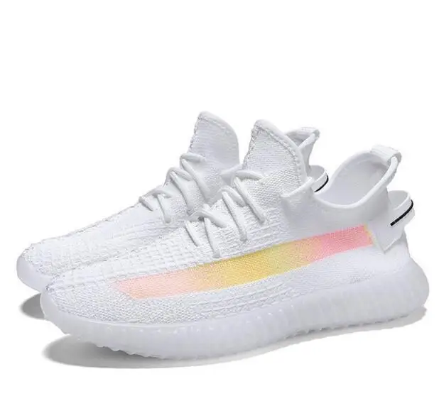 

2019 spring summer New fashion trend men flyknit variable color street sport casual shoes sneakers loafers men shoes