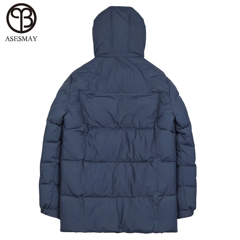 Мужская зимняя куртка Asesmay 2019 высокого качества теплая ветрозащитная