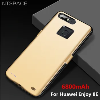 

NTSPACE External Battery Charger Cases For Huawei Enjoy 8e Power Case 6800mAh Slim Backup Power Bank Pack Charging Cover Case
