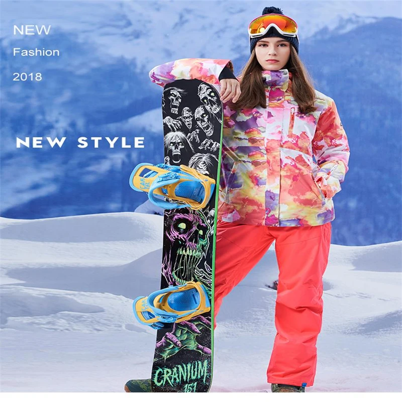 GS الأبيض الفتيات سترات للتزلج على الجليد الملابس 10 كيلو للماء صامد للريح تنفس الشتاء النساء الثلوج الساطع التمويه GS الأبيض الفتيات سترات للتزلج على الجليد الملابس 10 كيلو للماء صامد للريح تنفس الشتاء النساء الثلوج الساطع التمويه