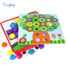 3D пазлы, детская игрушка, мозаика, композитная картинка, пуговицы, сборка, грибы, гвозди, набор, обучающая игрушка для детей