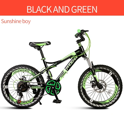 Феникс высокое качество детский велосипед прочный легкий алюминиевый детский велосипед 18 20 22 дюймов односкоростные 21 скоростные гоночные шины - Цвет: 20in 21speed