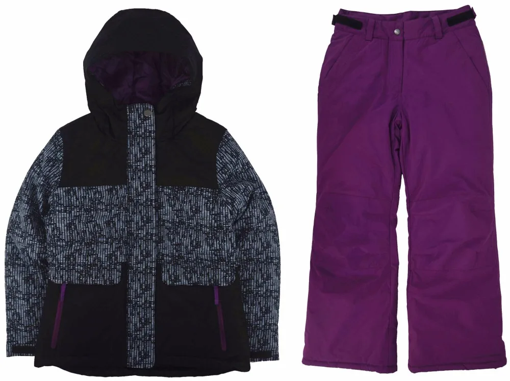 Детский лыжный комплект, зимняя утепленная водонепроницаемая куртка, одежда для альпинизма, зимний костюм для мальчиков и девочек