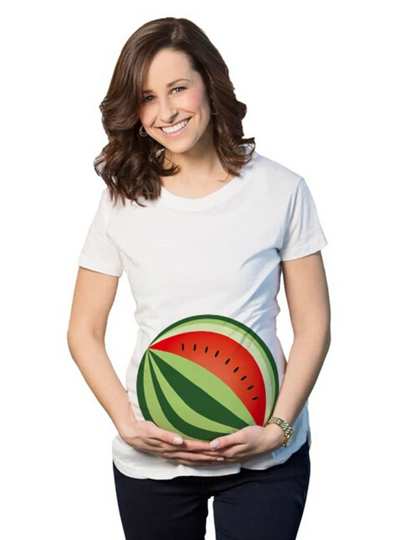 Maternity Short Sleeve T-Shirt Tops Tees Casual Pregnant Women T-Shirts Clothing Pregnancy Clothes Plus Size for Photo Shoot