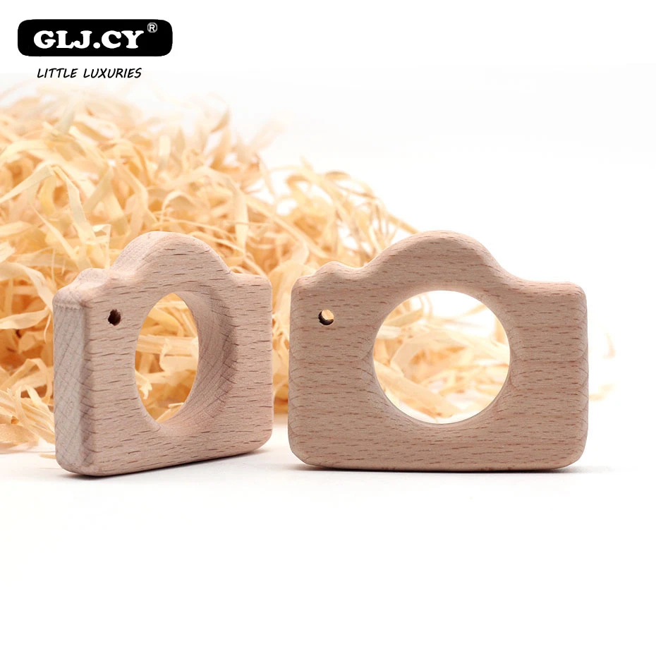 

Lovely Cartoon Wood Tooth Bracket 10pc Natural Baby Molar Gum Nursing Beech Wood Children Toy Molar Repair