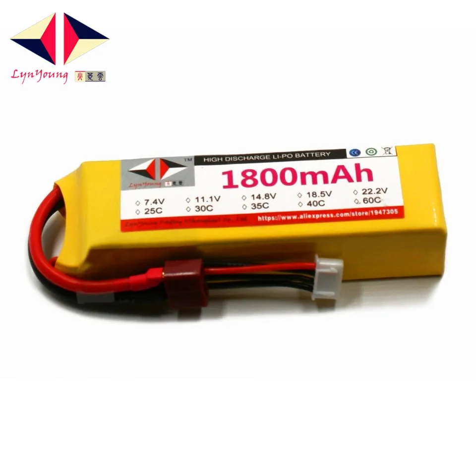 

HX Lipo Battery 3S 11.1V 1800mah 25C 30C 35C 40C 60C For RC Drone Quadcopter Helicopter Airplane Boat Car