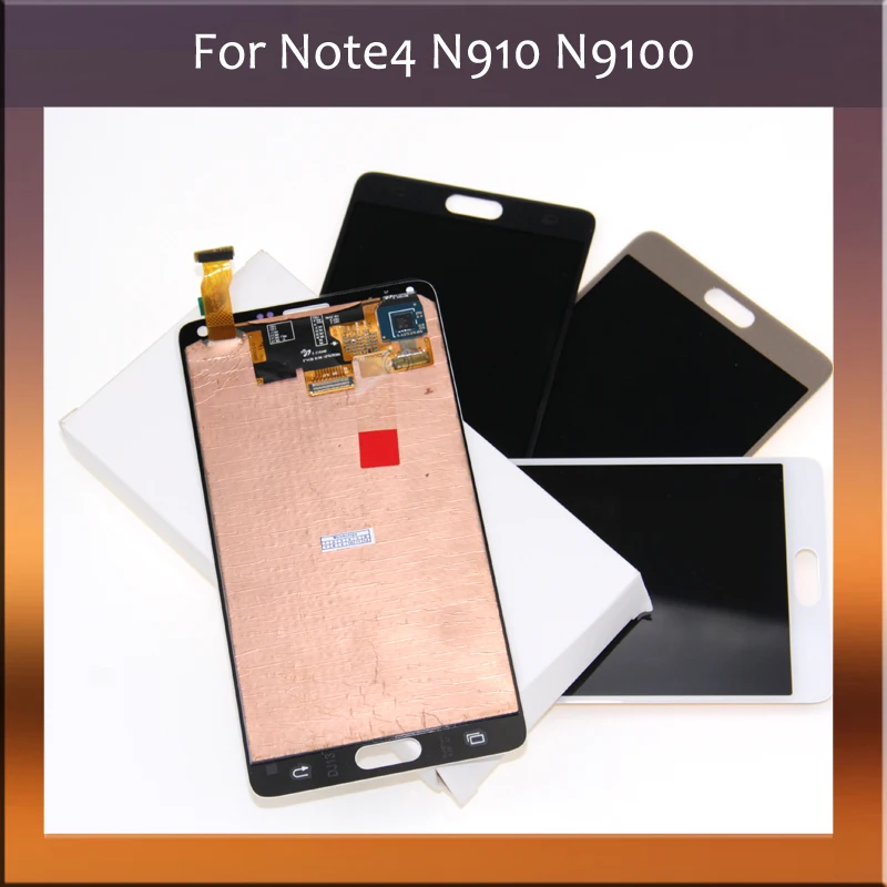 Для Samsung Galaxy Note 4 N910 N910C N910A N910F N910H ЖК-дисплей сенсорный экран дигитайзер замена 100%