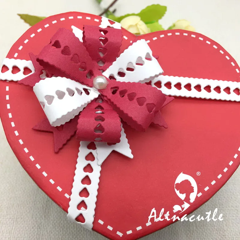 

AlinaCraft METAL CUTTING DIES cut strap heart bow ribbon bowknot Scrapbook papercraft card album punch stencil art cutter dies