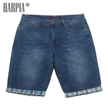 HARPIA Large Size Mens Casual Jeans Shorts Fashion Brand Slim Stretch Denim Short pants Men Summer streetwear Cowboy Jeans male HARPIA Large Size Mens Casual Jeans Shorts Fashion Brand Slim Stretch Denim Short pants Men Summer streetwear Cowboy Jeans male