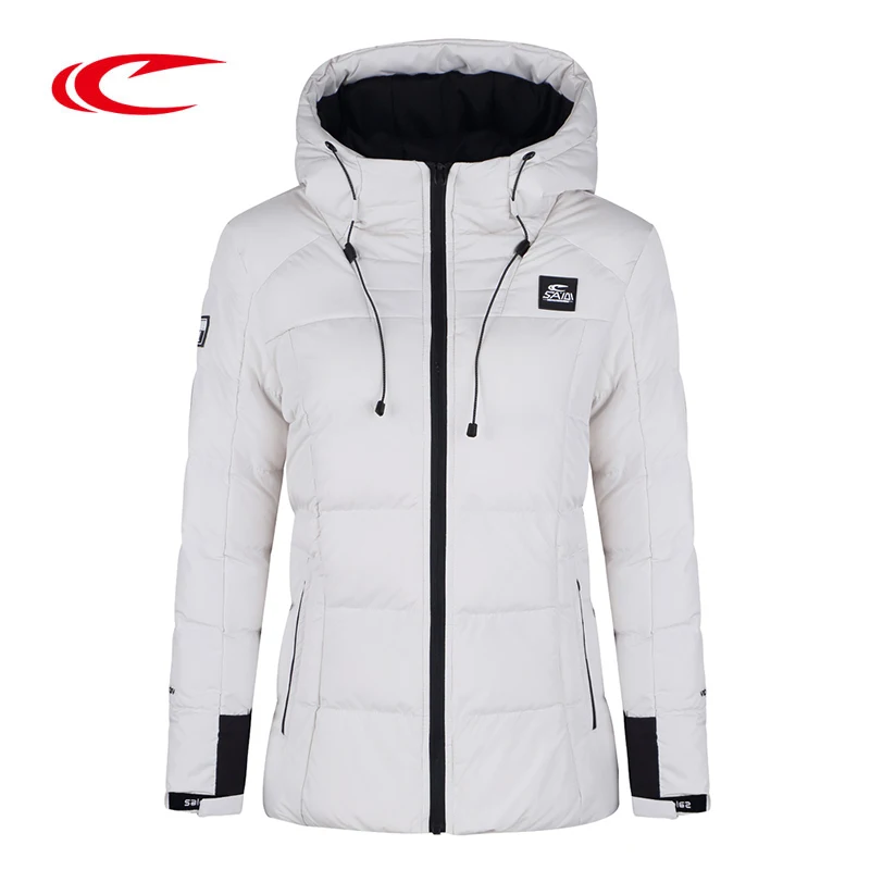 online SAIQI 2017 Novo Caminhadas Quente Quente de Manga Longa Mulheres Jaqueta de Inverno de Algodão Grosso Casaco Outwear 100% Poliéster Tecido Macio Para Baixo 1014