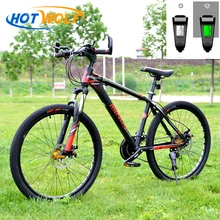 Горный велосипед, алюминиевый, горный велосипед, 27 скоростей, сменный, светодиодный, умный, для езды на велосипеде, горный велосипед, микро трансмиссия, велосипед