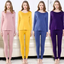 Кальсоны размера плюс L-7XL, зимнее женское сексуальное термобелье, костюм для женщин, тонкие дамские интимные комплекты, теплые женские пижамы