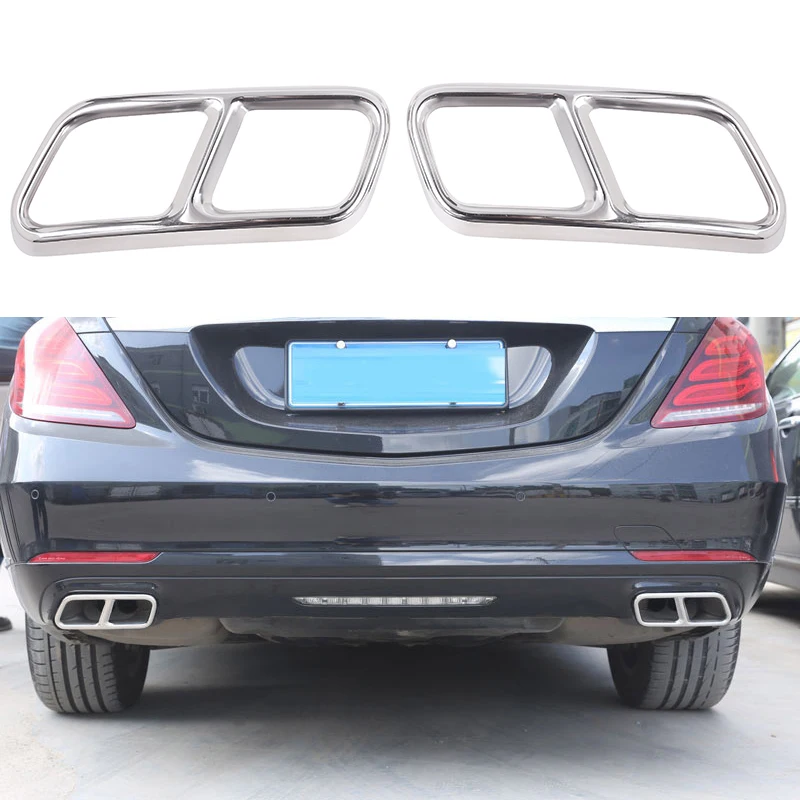 Для Mercedes Benz S Class W222 Coupe R Class W251 10-17 Gl Class X166 13-15 Amg часть 304 Стальная выхлопная крышка отделка