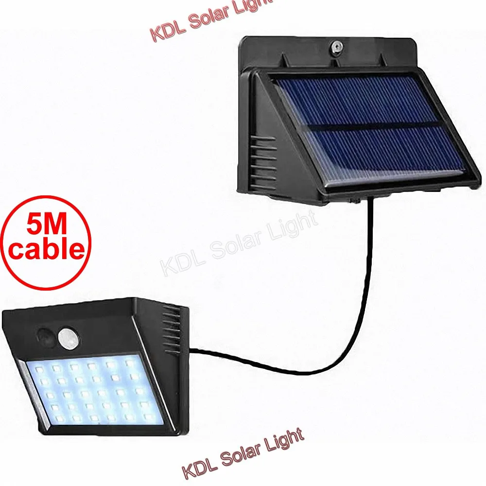 

30 LEDs Solar Powered Lights Outdoor Wireless Motion Sensor Lighting Security Waterproof Wall Spotlights Street Pathway