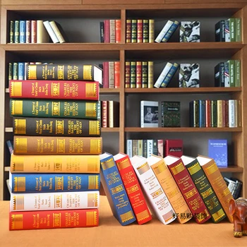 

10PC Book European simulation props model room decoration decoration living room decor model Fake book