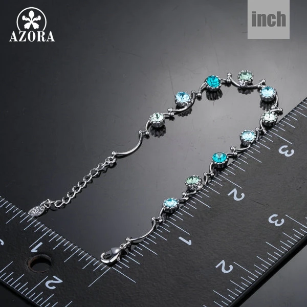 AZORA 10 шт. разноцветный браслет Stellux с австрийскими кристаллами TS0048|bracelet byzantine|bracelet