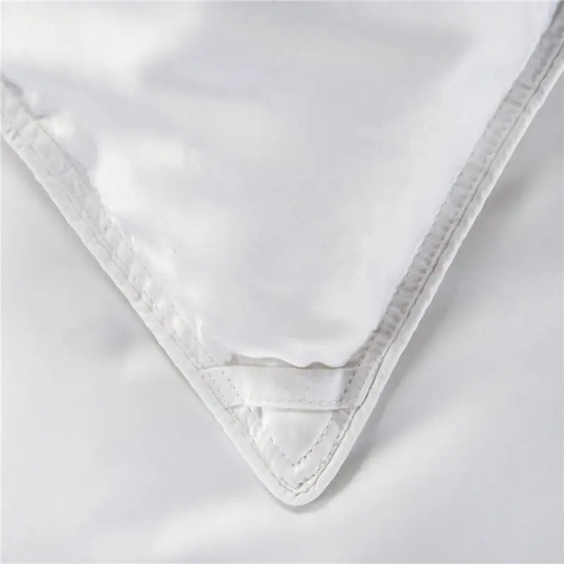 Белый гусиный пух король королева Твин одеяло набор постельных принадлежностей форма бусины белая зимняя грелка одеяло/одеяло