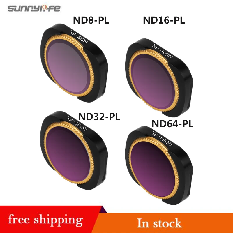 

IN Stock Sunnylife NDPL ND8 PL ND 16PL ND32-PL ND64-PL Camera Lens Filter Kit for DJI OSMO POCKET Gimbal Accessories
