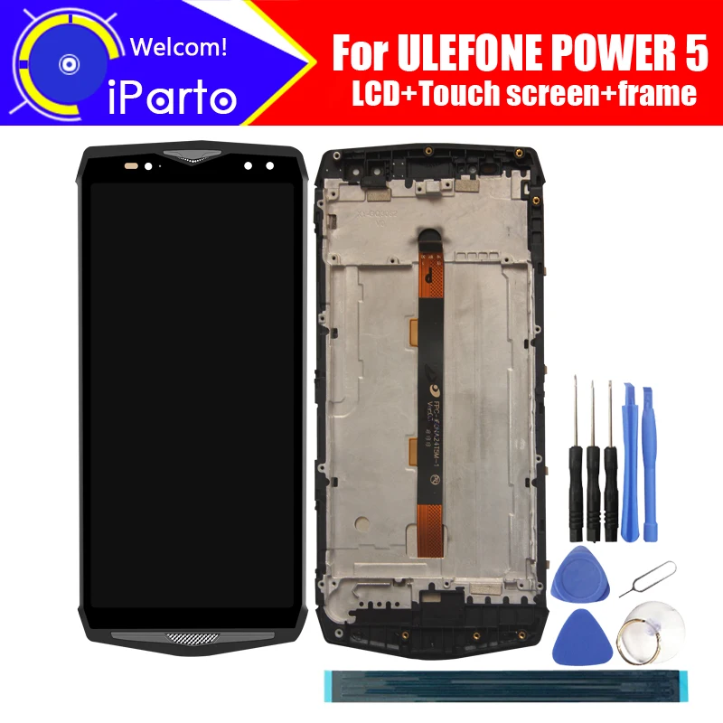 

ULEFONE POWER 5 LCD Display+Touch Screen Digitizer+Frame Assembly 100% Original LCD+Touch Digitizer for ULEFONE POWER 5