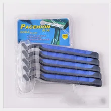 Бритва мужская 2ply из нержавеющей стали одноразовая ручная бритва старомодные инструменты для самостоятельного ухода человека всего тела мыть