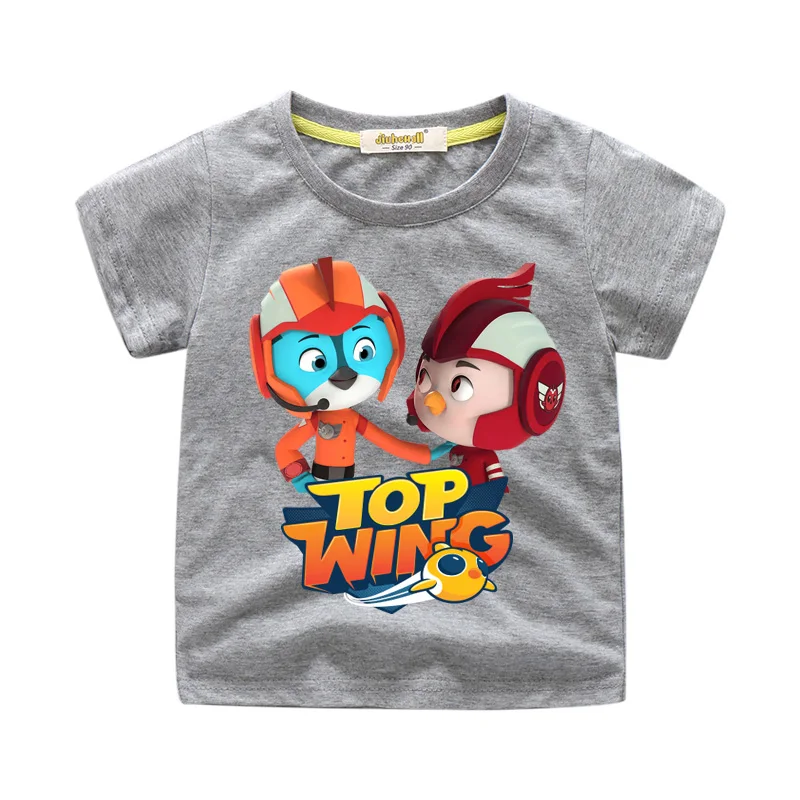 Top Wing Cartoon T-shirts For Kids Summer Clothing Children Short Sleeve Tshirts Costume Boys Girls Casual Tees Top Baby WJ195 (1)