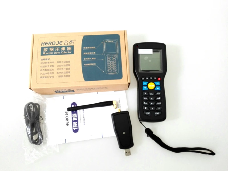 Сканер штрих кодов Heroje T5 Elite Vision EAN13 1D беспроводной 433 МГц|barcode scanner data collector|barcode