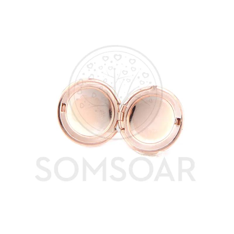 round design Somsoar ювелирные изделия Персонализированная отделка фото горка Подвески Круглый сердце квадратный может наклеить Дети/Семья/любовник фото на нем - Окраска металла: round design