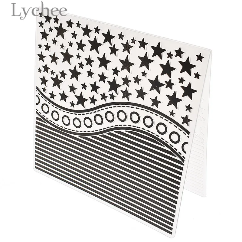 Личи Life Flower Star Letter Butterfly Pattern пластиковая папка для тиснения прозрачные штампы DIY