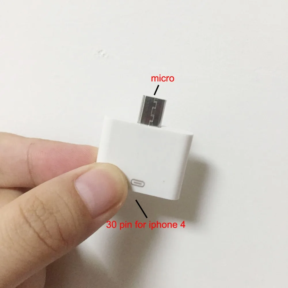 Mobile Phone Adapter for iphone 4 to for iphone 5 / Micro USB Female to 30 Pin Charging Adapter Converter Cable Charger Adapter