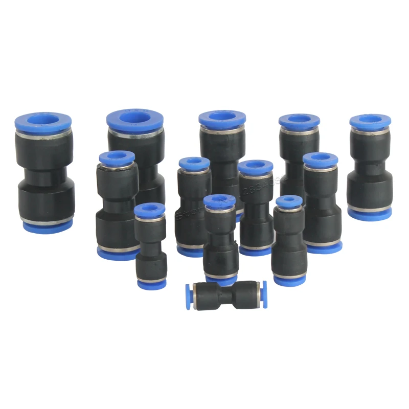 ADUCI 5pcs 3 Way Tee Air Pneumatic 4mm 6mm 8mm 10mm 12mm 14mm 16mm Y Shaped Plastic Pipe Fitting Push in Connector Fast Quick Coupling Size : 6mm to 6mm 