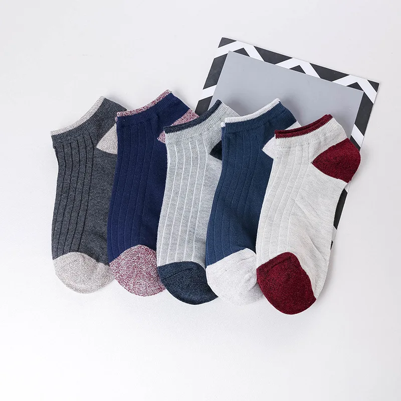 2018 Harajuku Для мужчин сжатия Happy Socks летнее хлопковое Полосатое мелкой носок s