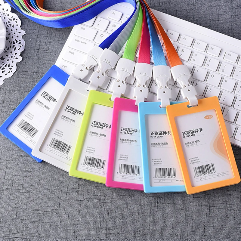 

Retractable Badge Reel Horizontal Style Student Nurse Exihibiton ID Name Card Badge Holders Card Case Office Supplies