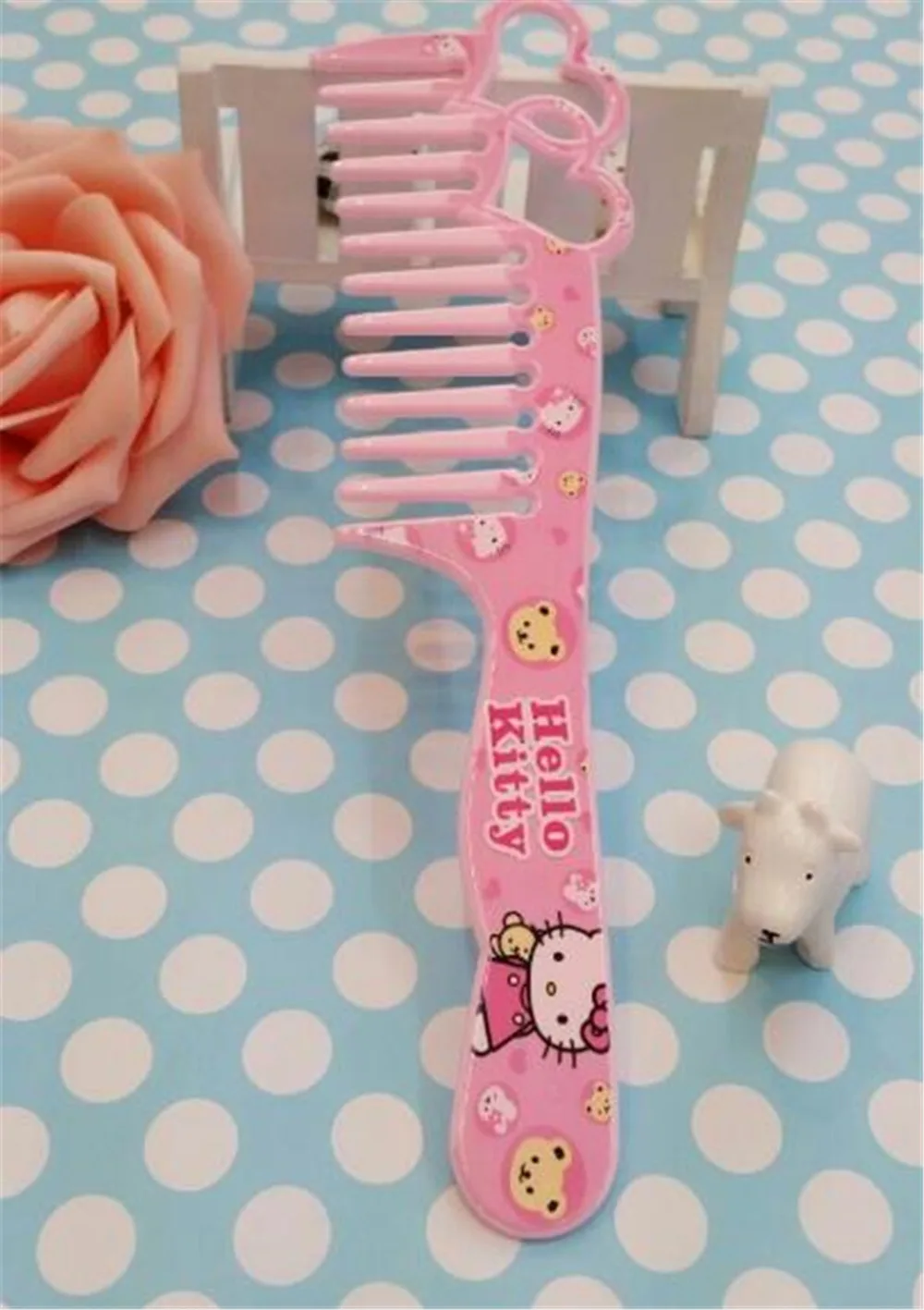 Girl Hair Brush Combs Hello Kitty Tangle Hairdresser Pink Brushes Cute