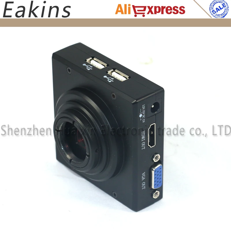Промышленный микроскоп HD 1080P камера CMOS HDMI VGA CCD с встроенным программным