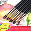 5pcs Silicone Rubber Tip Paint Brushes for Watercolor Oil Painting Polymer Clay Sculpting Fimo Modelling Tools Art Supplies ► Photo 1/6