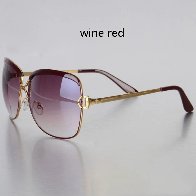 Роскошные Дизайнерские Квадратные Солнцезащитные очки для женщин оттенки известного бренда белые солнцезащитные очки металлическая оправа Лето сексуальные Oculos De Sol - Цвет линз: wine red frame