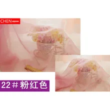 150 см ширина шифон ткань мягкая ткань для платья подкладка ткань материал 30d ткани жоржет Свадебные 3 м/лот GTF04