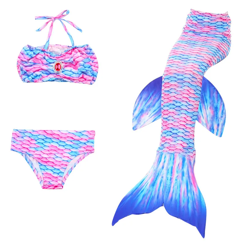

Sonikey 3 Pcs Girls Mermaid Tail Swimwear Bathing Suit Cosplay Costume Kids Child Bikini Swimsuit Swimming Suits Swimmer Clothes