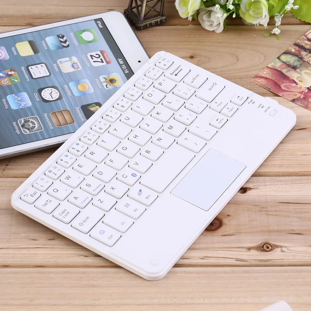 

New 7 inch Universal Android Windows Tablet Wireless Bluetooth keyboard with Touchpad For Samsung Tab Microsoft Wholesale 2016