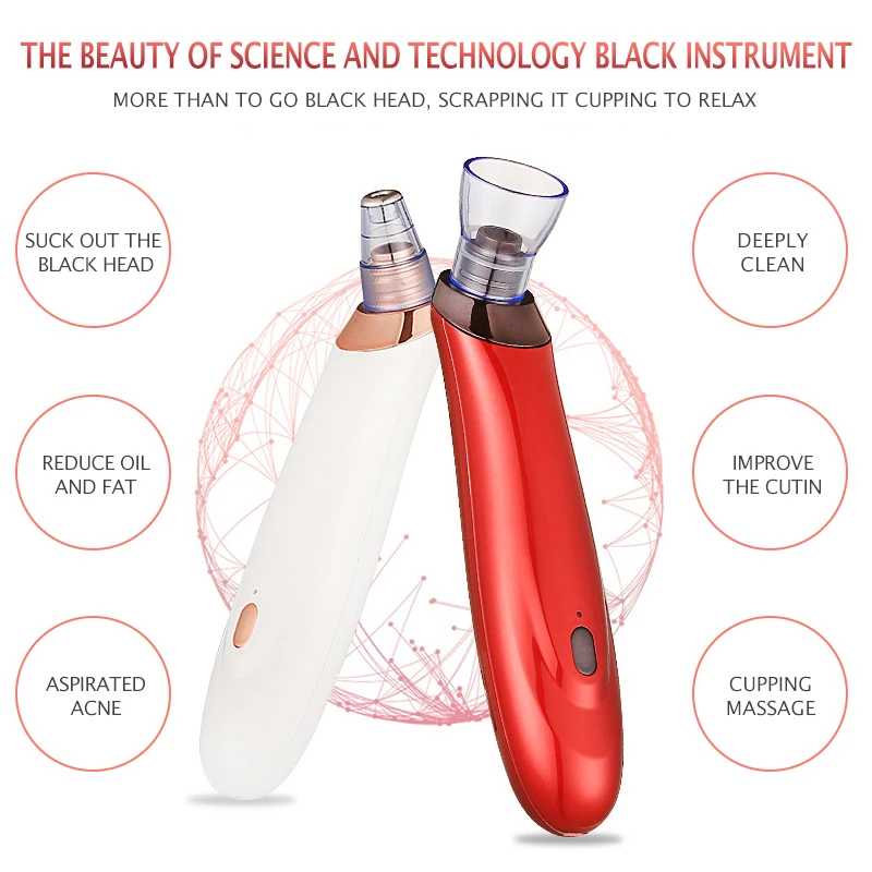 Электрический прибор для очищения пор лица инструмент для удаления черных точек вакуумное удаление пятен очищающее средство от прыщей уход за кожей лица инструмент для красоты
