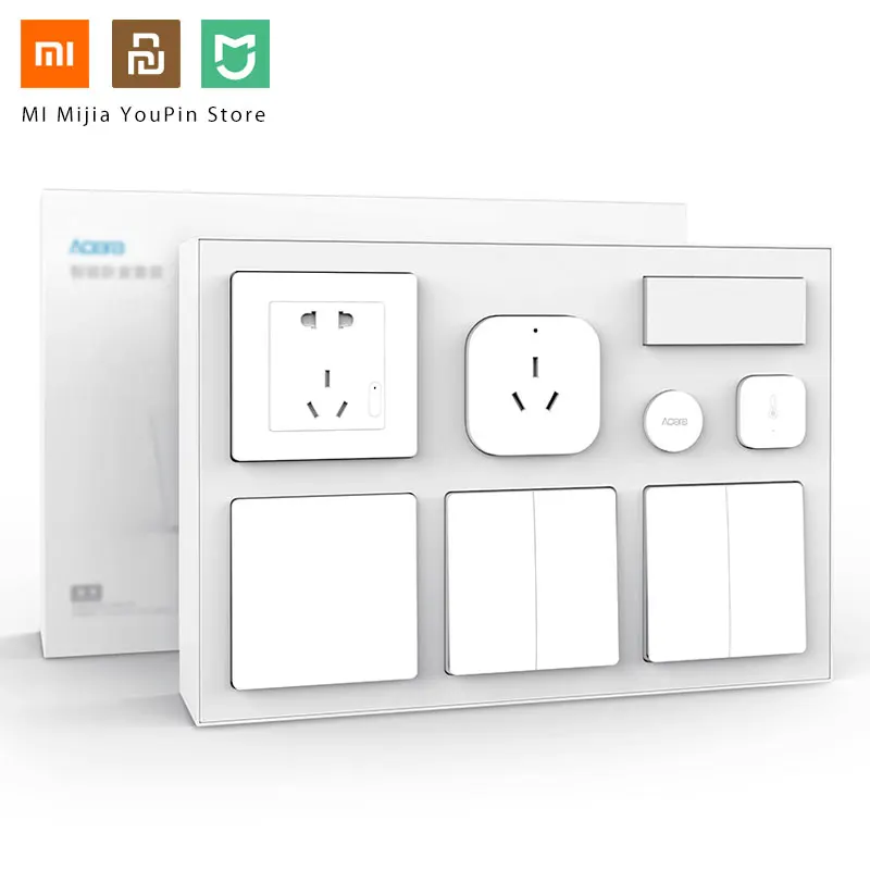 Xiaomi Aqara, умный набор мебели для спальни, приложение, контроль, кондиционер, мат, датчик температуры и влажности, датчик тела, настенная розетка, комплекты для умного дома