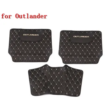 

car Fully enclosed central rear armrest box leather anti-play mat for Mitsubishi Outlander 2013 -2018 Car-styling