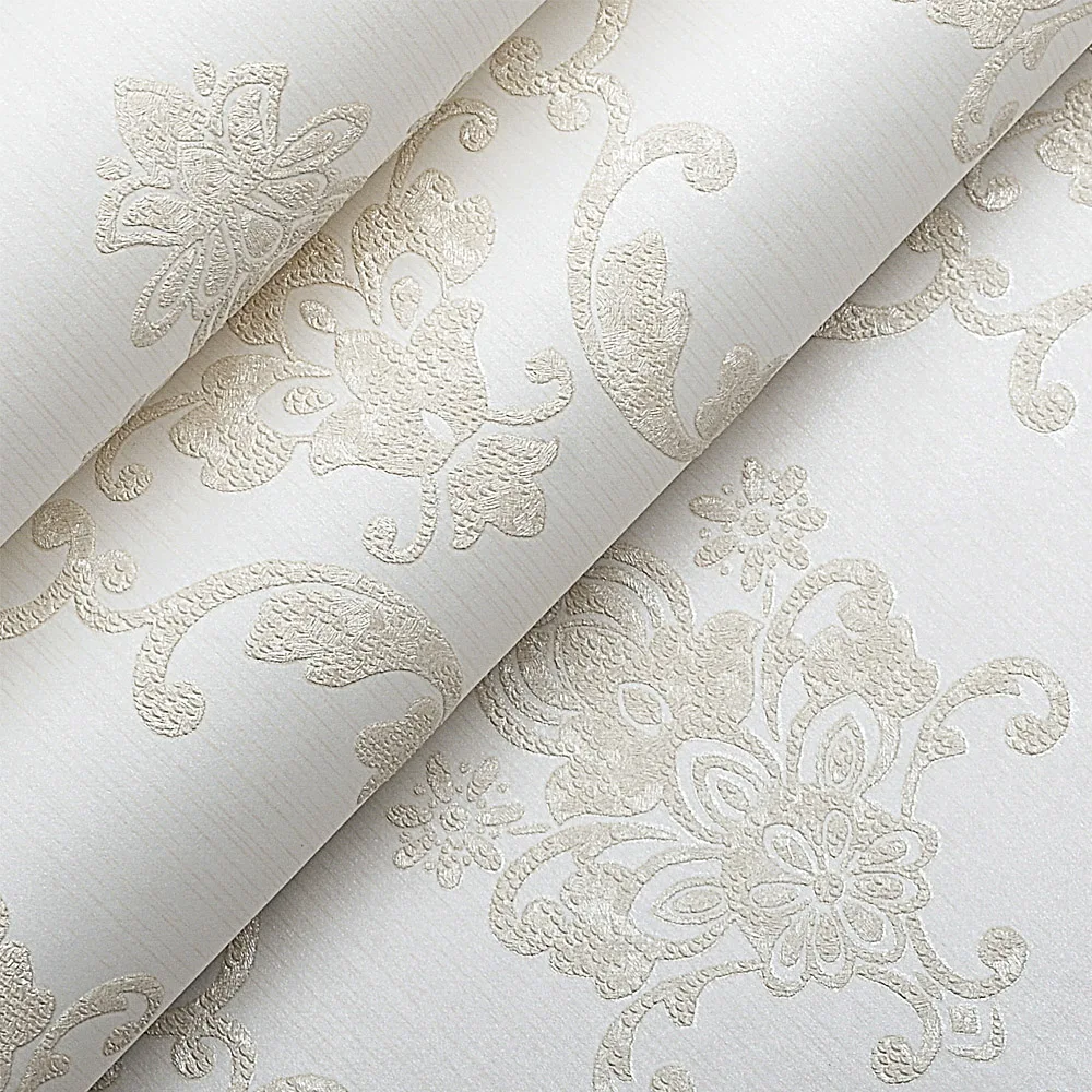 Clic Elegant Cream Beige Grey White Damask Wallpaper For Walls In Clic Elegant Cream Beige Grey White Damask Wallpaper For Walls In Wallpapers From Home Improvement On Aliexpress Alibaba Group
