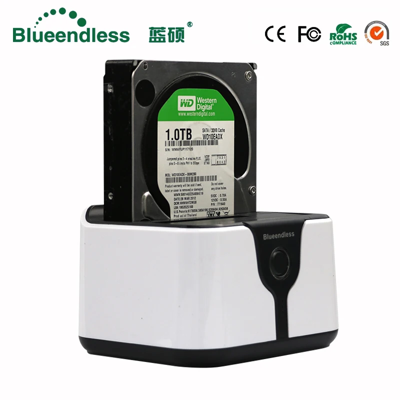 Двойной отсек 2 5 3 дюймов жесткий диск Внешний чехол 6 Гбит/с Sata к Usb 0 Hdd док станция