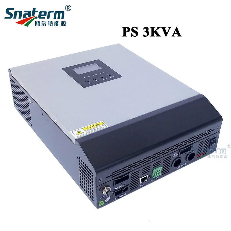 Лидер продаж! PS3KVA чистый синусоидальный инвертор гибридный 24VDC до 110VAC/220VAC с 24V50A PWM
